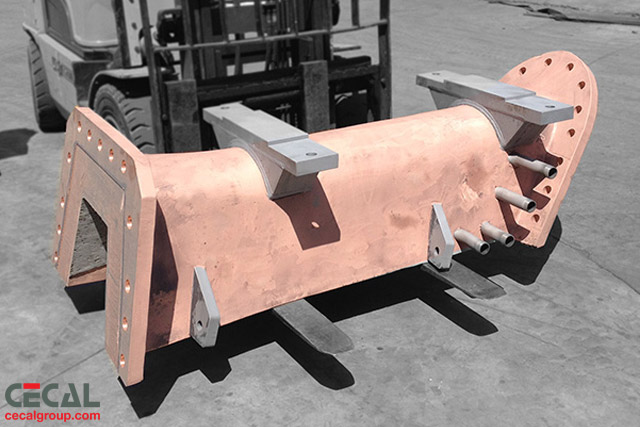 Cooled Copper Launders for Metal and Slag Tapping