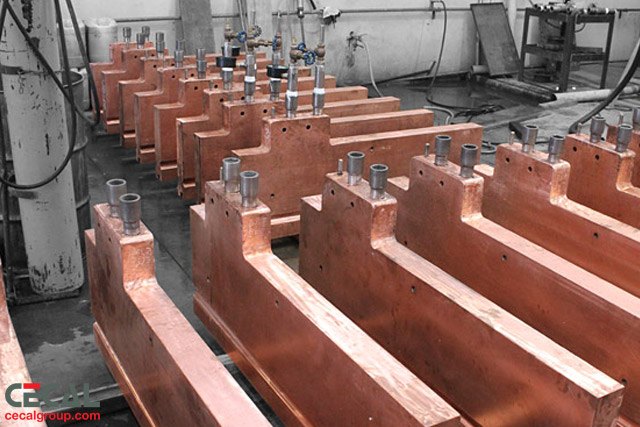 Wall Copper Cooling Elements