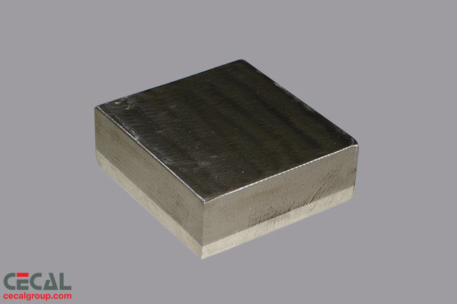 Placa bimetálica para transição aço carbono-alumínio