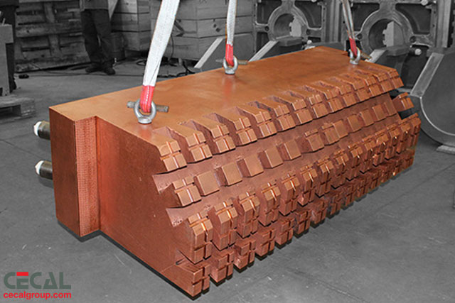 Copper Cooled Elements for Smelting Furnaces