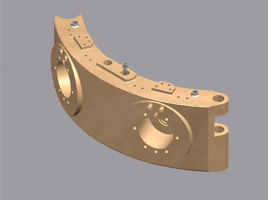 Double pressure ring segment for reduction furnaces.