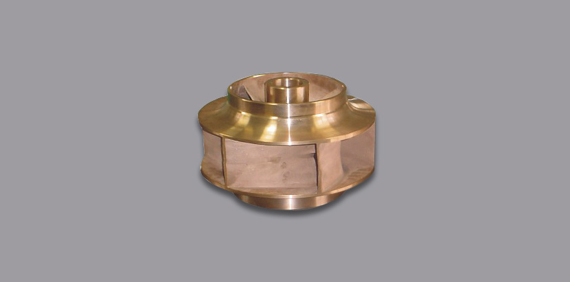 Tin-bronze impeller.